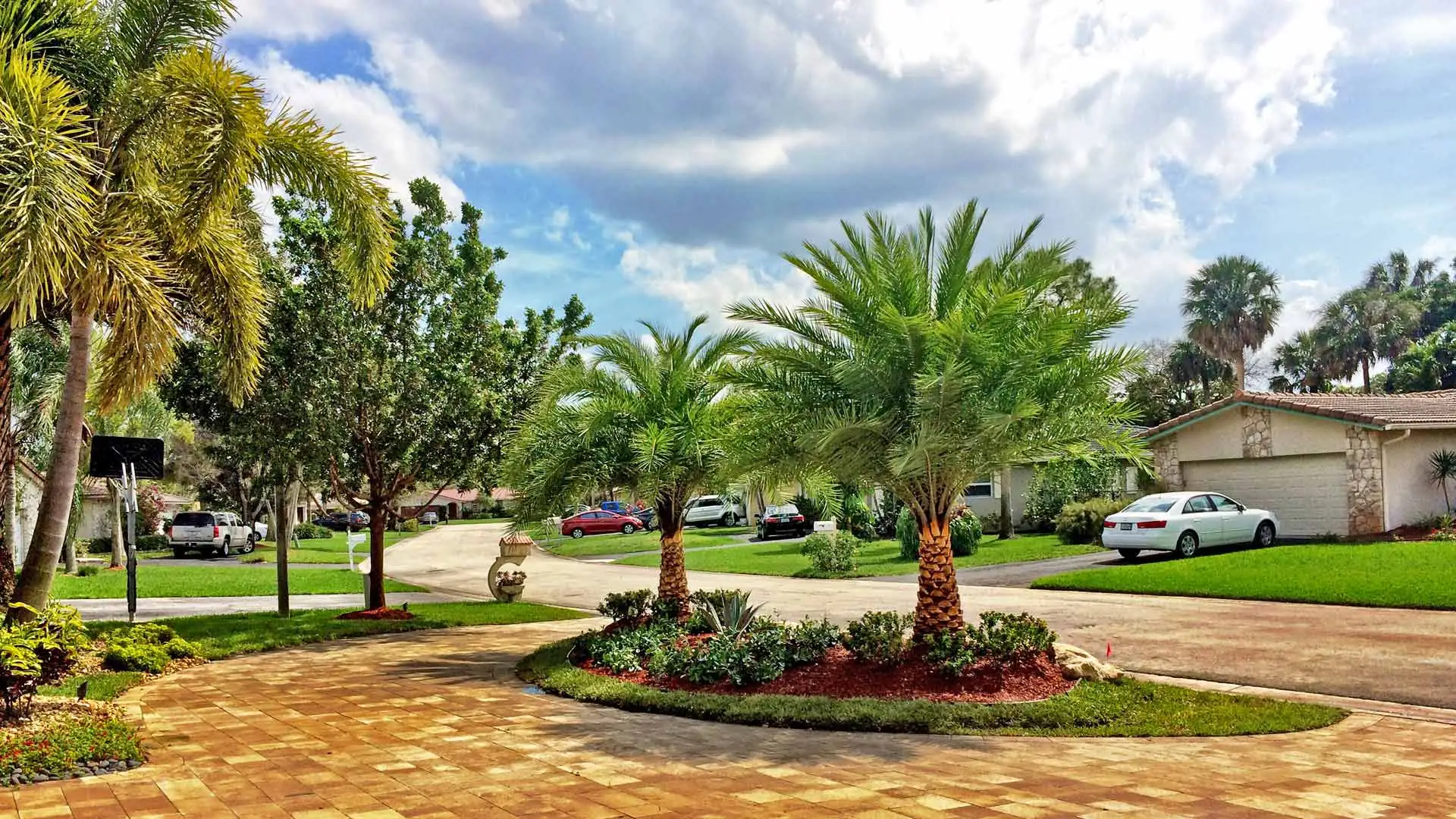 Beautiful estate landscape design and installation in Parkland, FL.